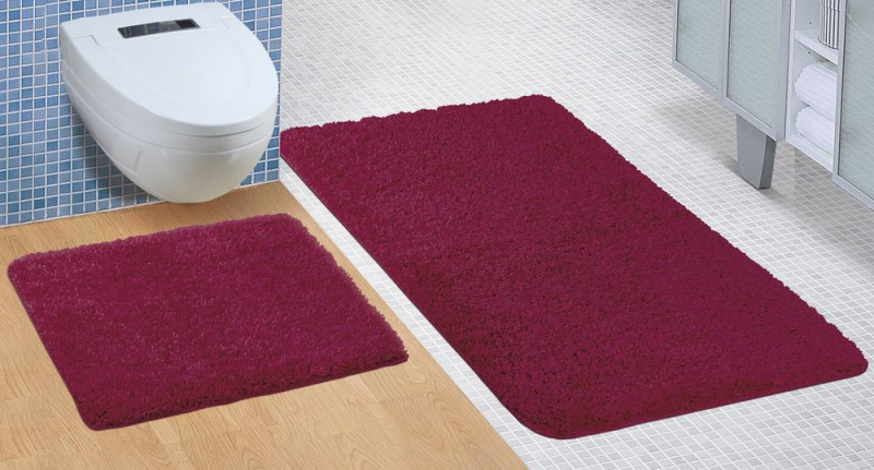 Bellatex Koupelnová a WC předložka Micro bordó