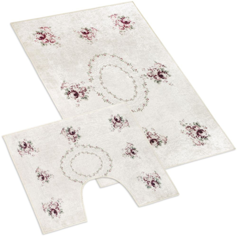 Bellatex Koupelnová a WC předložka Kytice 3D