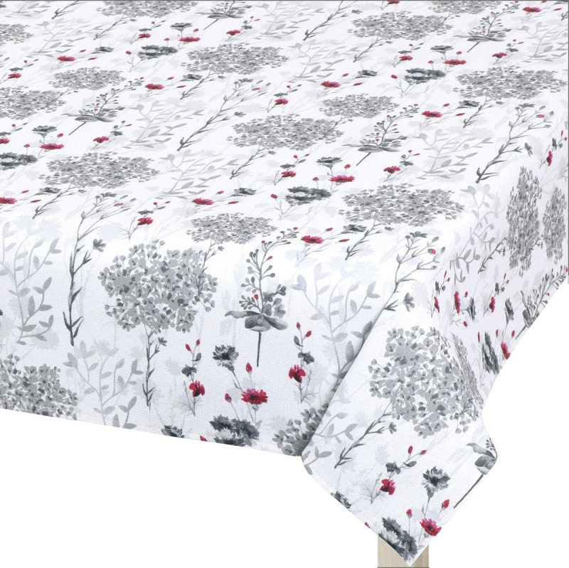 Bellatex kuchyňský ubrus DITA 405, ŠEDÉ VĚTVIČKY, 140x180cm (obdélník)