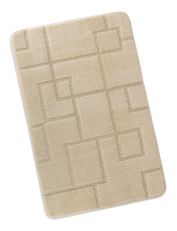 Bellatex Koupelnová předložka 60x100cm obdelníky smetanové