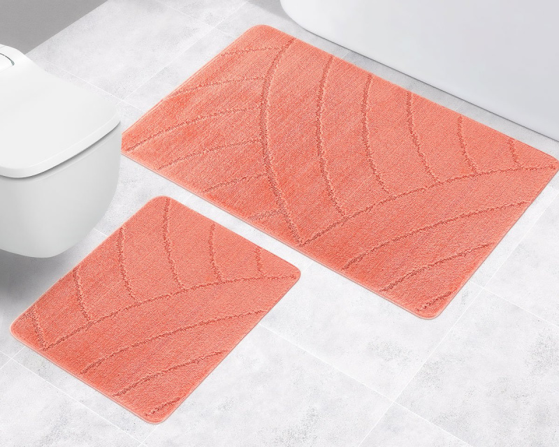 Bellatex WC předložka 50x60cm oblouky lososové