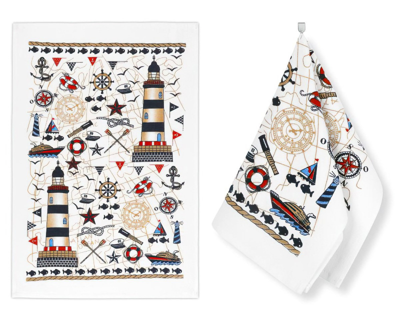 Bellatex kuchyňská utěrka froté 205 MOŘE, béžová 1 kus, 40x60cm