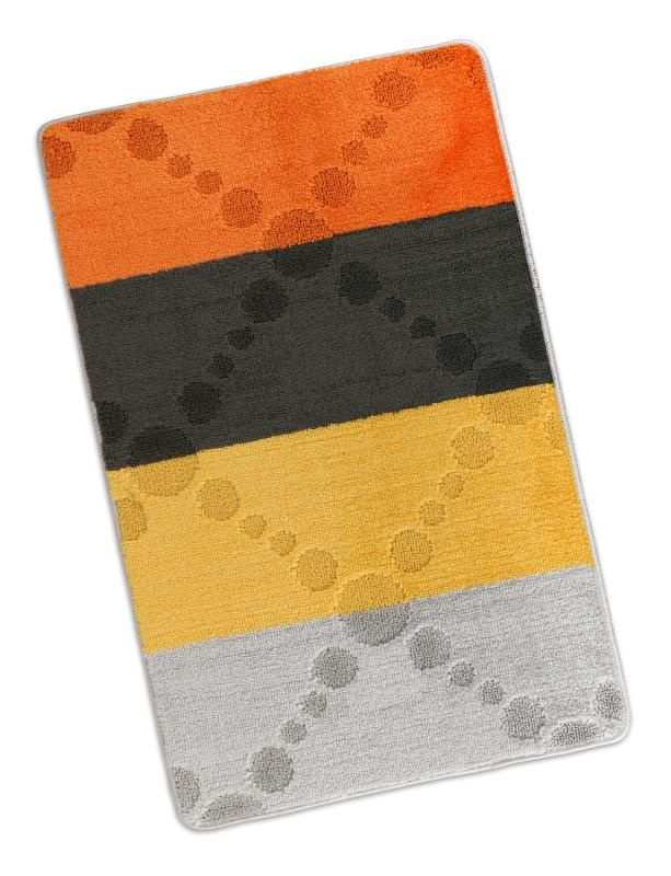 Bellatex Koupelnová předložka 60x100cm paprsky šedožluté