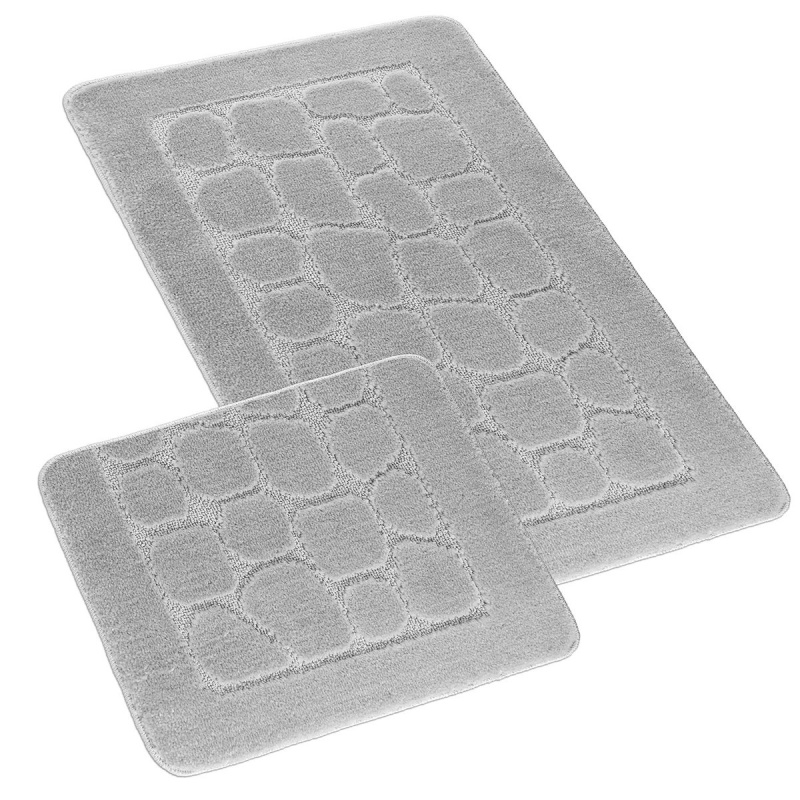 Bellatex Koupelnová předložka 60x100cm dlažba světle šedá