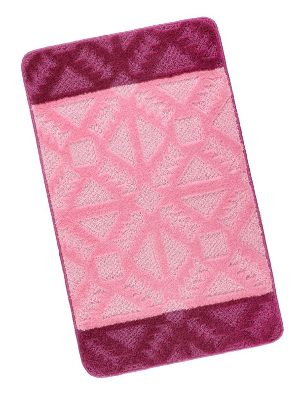 Bellatex Koupelnová předložka 60x100cm geometrie růžová