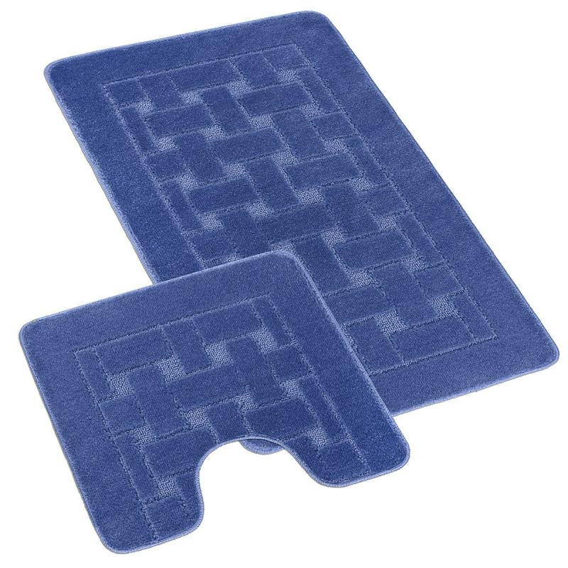 Bellatex WC předložka 50x60cm obdelníky modré