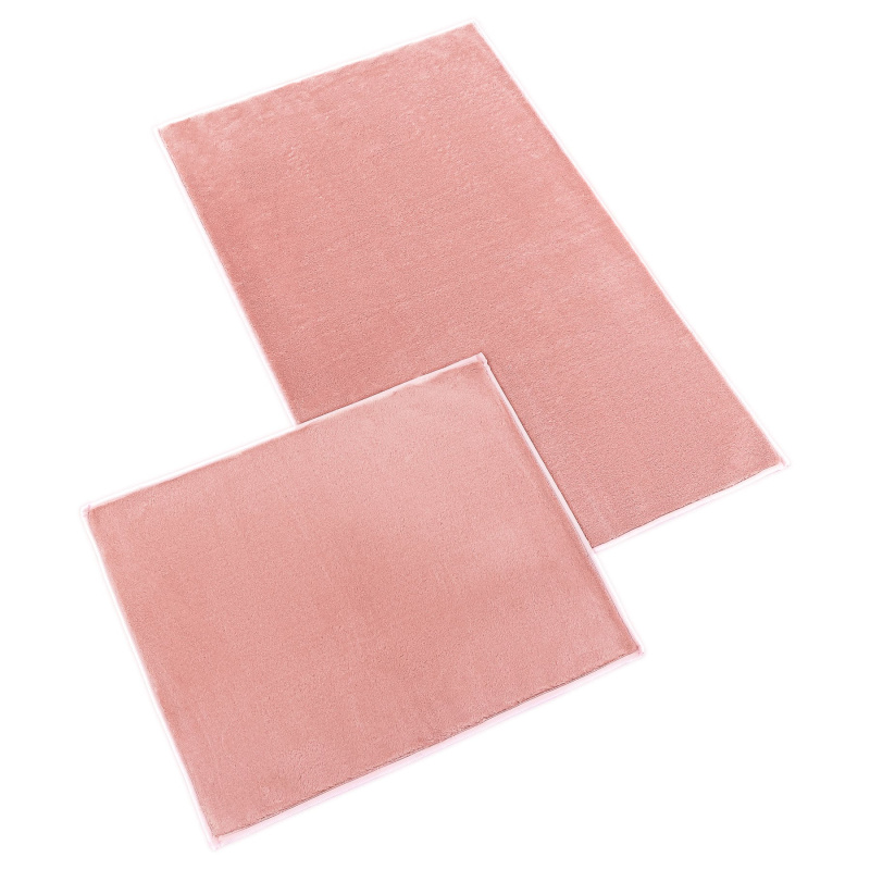 Bellatex koupelnová souprava MICRO BANY GOLD RŮŽOVÁ, 100x60cm (předložka) + 60x50cm (na WC)
