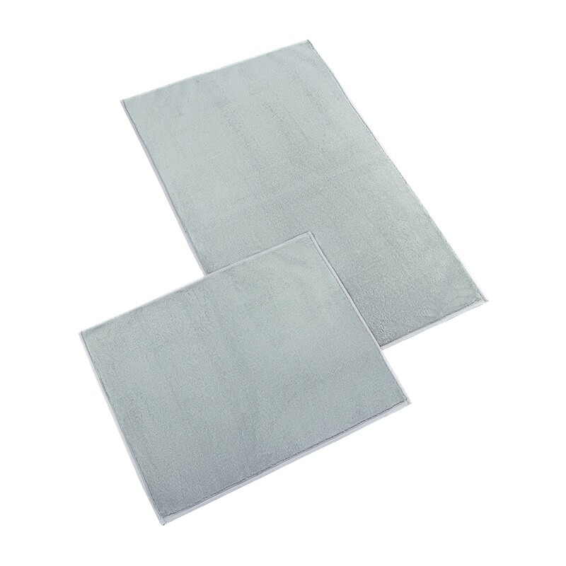 Bellatex koupelnová souprava MICRO BANY GOLD SVĚTLE ŠEDÁ, 100x60cm (předložka) + 60x50cm (na WC)