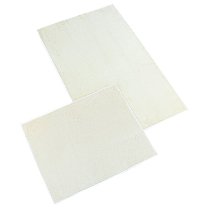 Bellatex koupelnová souprava MICRO BANY GOLD SMETANOVÁ, 100x60cm (předložka) + 60x50cm (na WC)