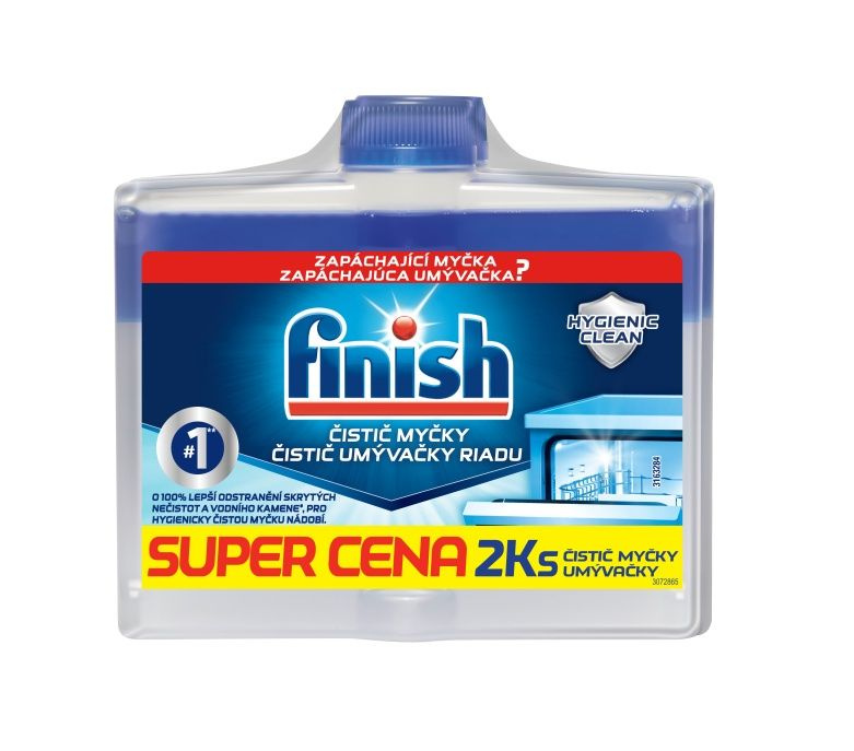 Finish - čistič myčky - Regular, 2 x 250 ml