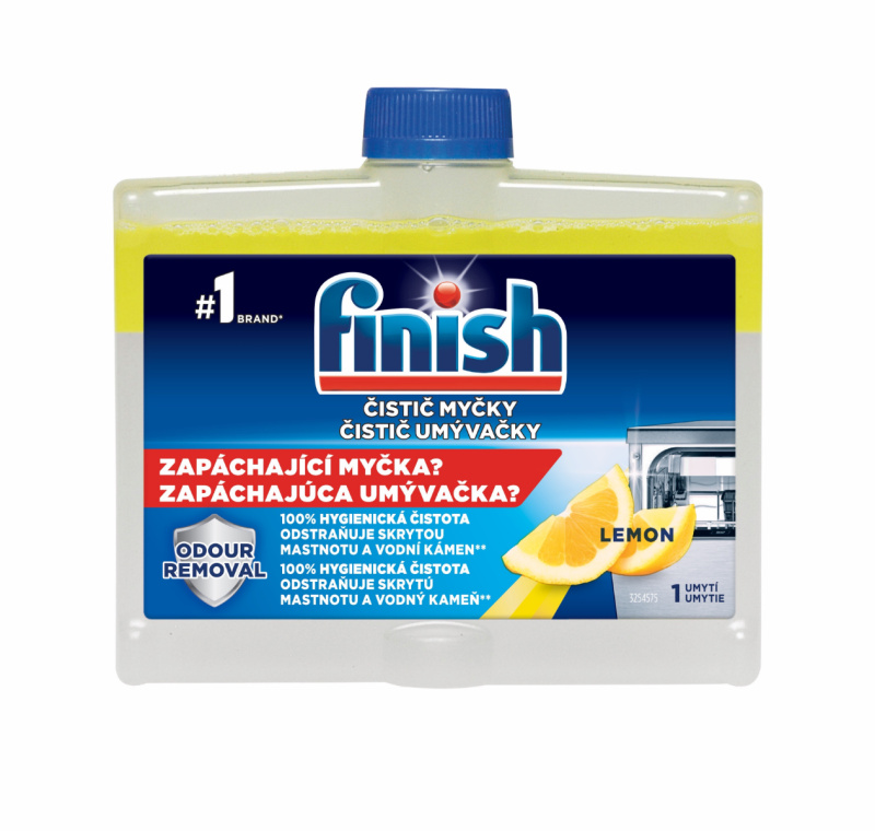Čistič myčky Finish - lemon, 250 ml