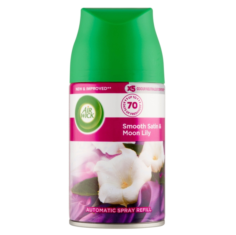 Air Wick Freshmatic Smooth Satin & Moon Lily osvěžovač vzduchu náhradní náplň 250 ml