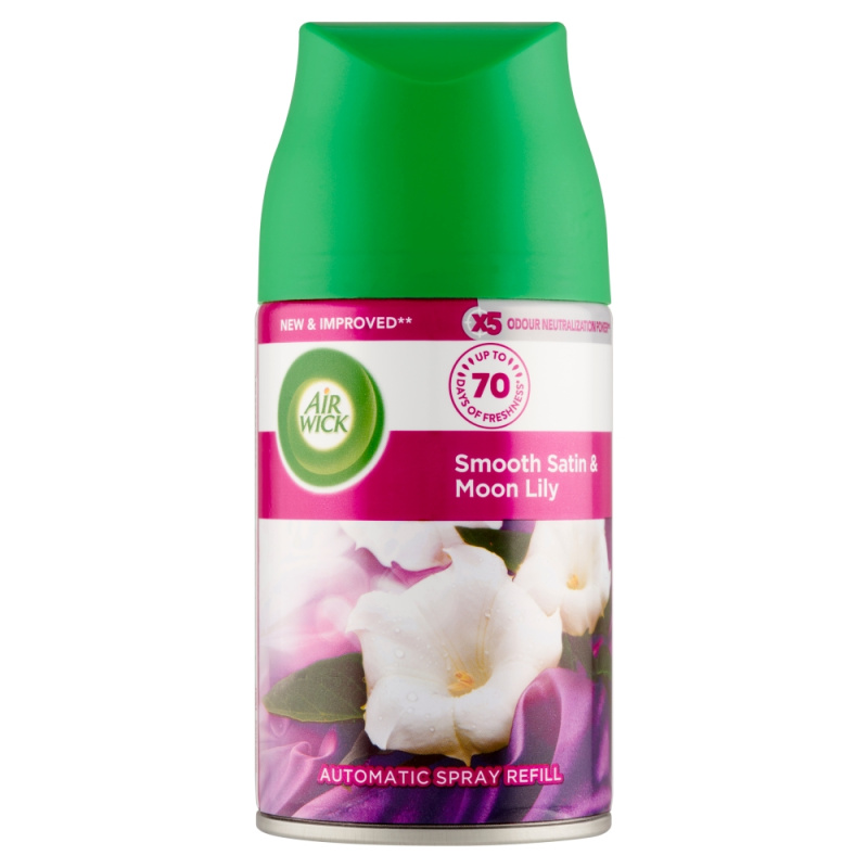 Air Wick Freshmatic Smooth Satin & Moon Lily osvěžovač vzduchu náhradní náplň 250 ml
