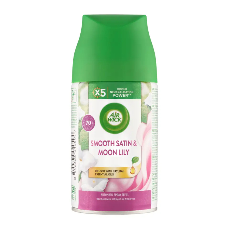 Air Wick Freshmatic Smooth Satin & Moon Lily osvěžovač vzduchu náhradní náplň 250 ml