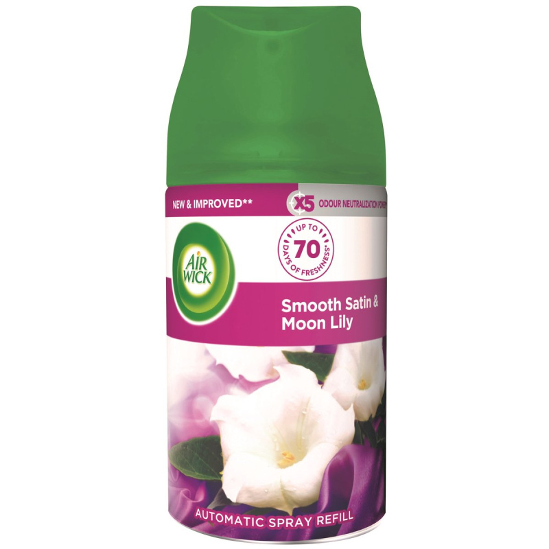 Air Wick Freshmatic Smooth Satin & Moon Lily osvěžovač vzduchu náhradní náplň 250 ml
