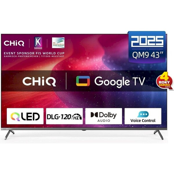 CHiQ  Smart TV U43QM9G Stříbrná