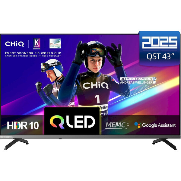 ChiQ Smart TV U43QST 43" + záruka 4 roky Černá