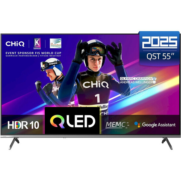 ChiQ Smart TV U55QST 55" + záruka 4 roky Černá
