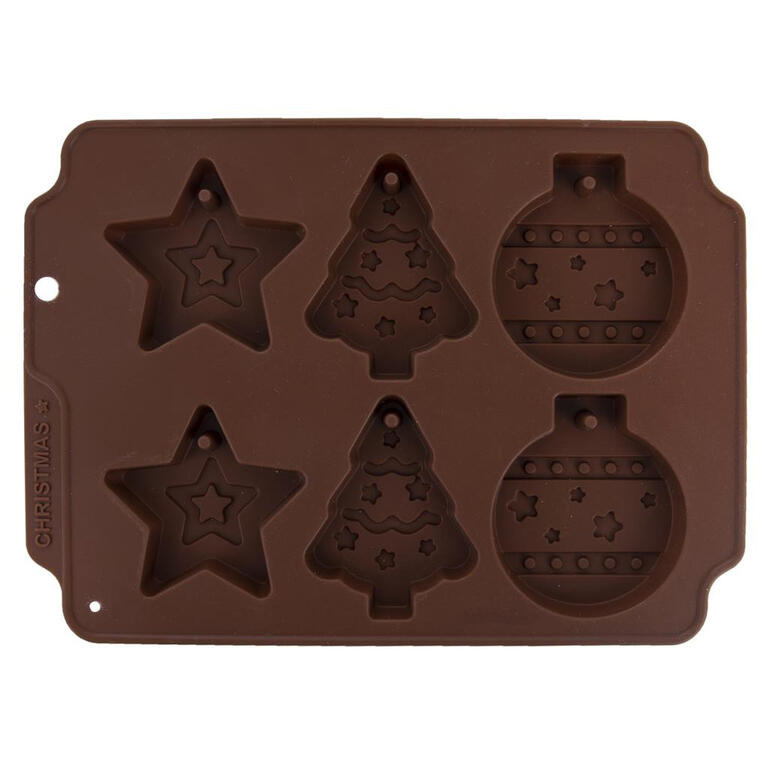 Orion Vánoční silikonová forma hnědá – ozdoby