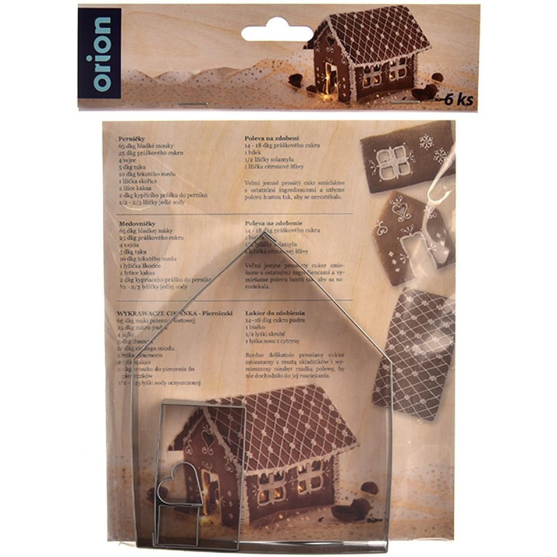 Orion Sada vykrajovátek na chaloupku nerez