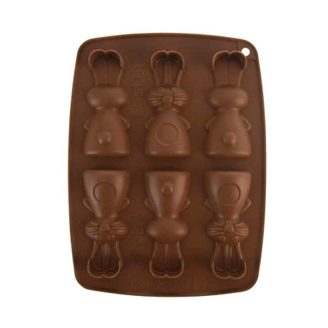 Silikonová forma na mýdlo Velikonoce VIII. - 6ks