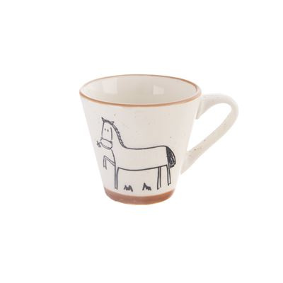 Orion Šálek porcelán Statek koníček 70 ml 1 ks