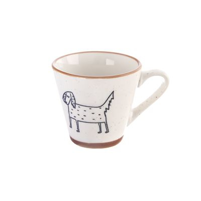 Porcelánový šálek na espresso Statek – pes 70 ml