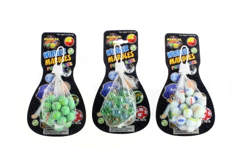 Cvrnkací kuličky na kartě – sada 25 ks