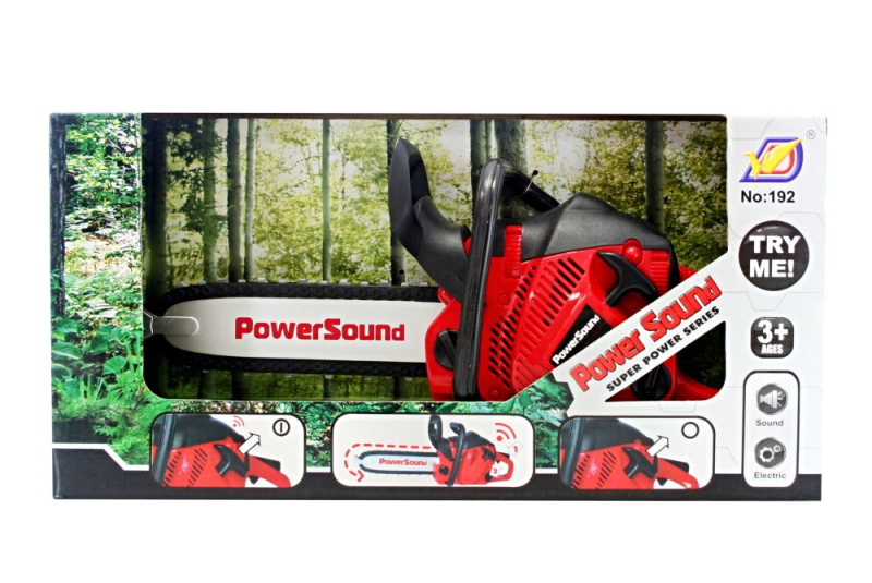 Dětská motorová řetězová pila na baterie