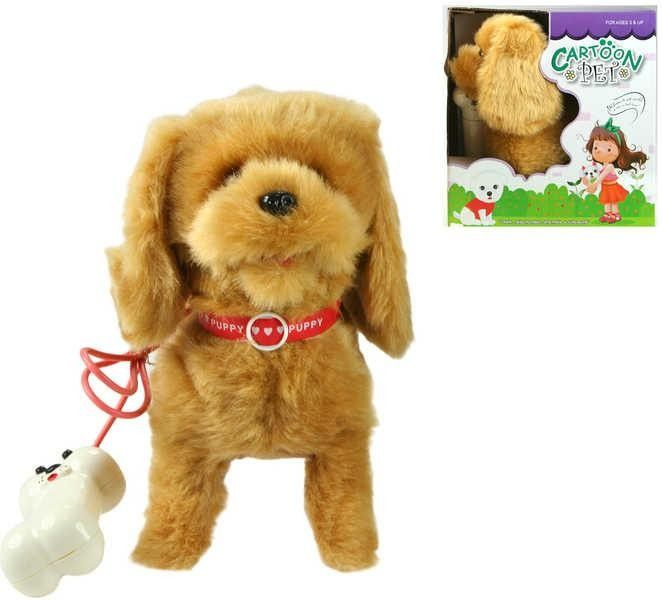 Lamps Pejsek hnědá na kabel