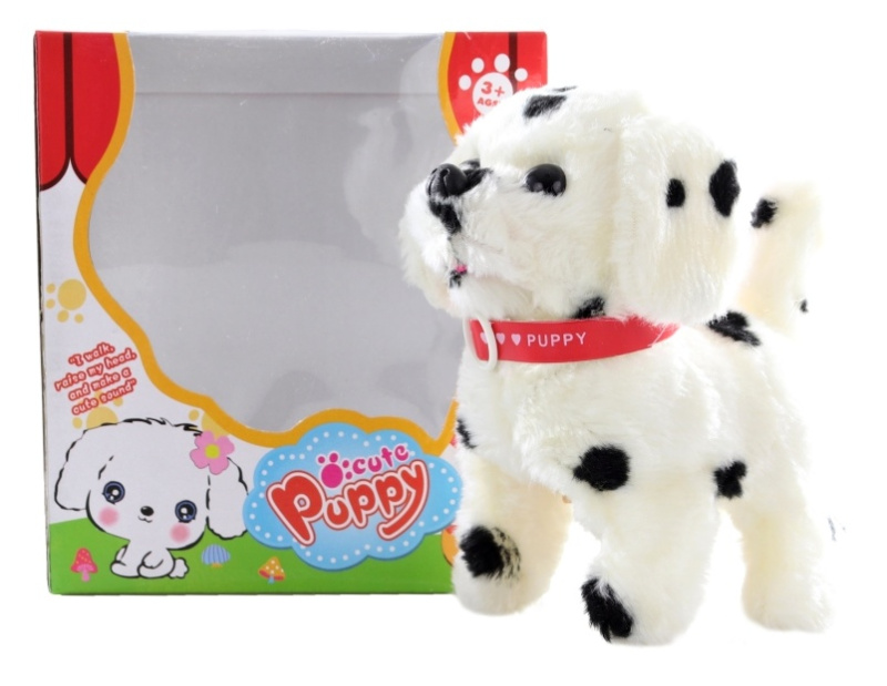 Lamps Pejsek chodící a štěkací s puntíky