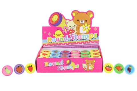 Razítka s motivem ovoce, sada 24 ks