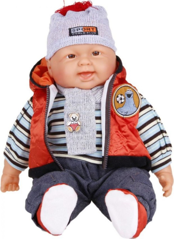 Miminko velké - kluk - oranžová vesta