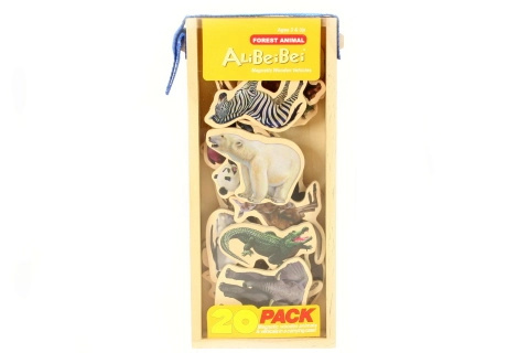 Magnetické dřevěné zvířátka Afrika 20 ks