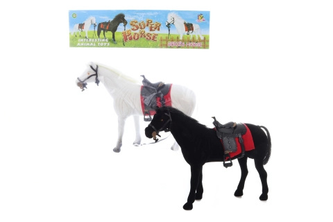 Kůň se sedlem – semišový model pro děti
