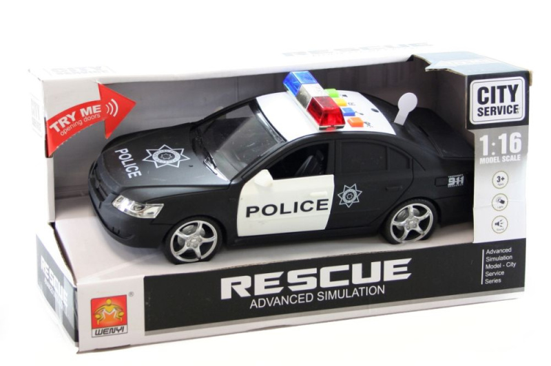 MaDe Policejní auto na baterie 17,5cm