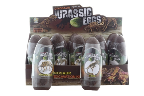 Skládací dinosauří kostra 3D v obřím vejci (10 ks)