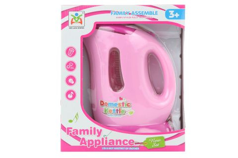 Lamps konvice rychlovarná růžová na baterie 14 x 17 cm