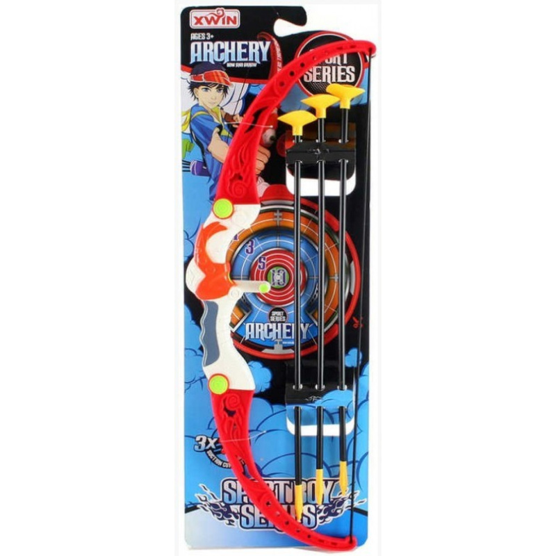 Plastový sportovní luk se šípy s přísavkami