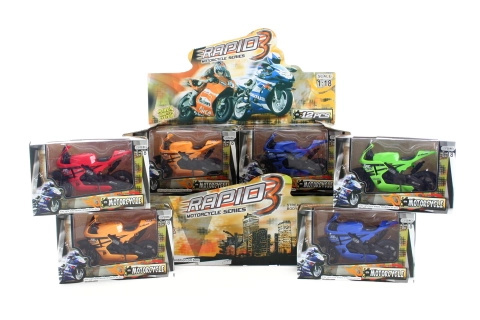 Plastová motorka pro děti 11 cm