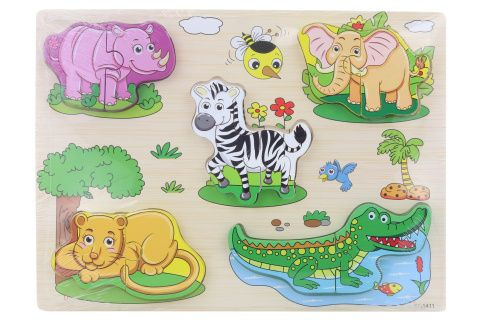 Dřevěná vkládačka Safari