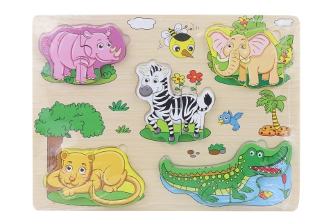 Dřevěná vkládačka Safari