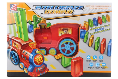 Stavební domino vláček se světly a zvuky