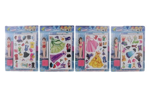 magnetická oblékací panenka se stojánkem