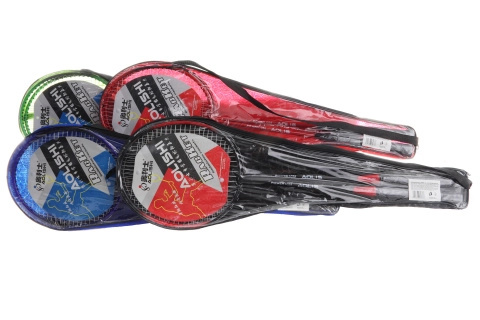 Sada badmintonových pálek v pouzdře