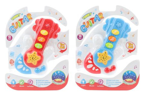Dětská světelná a zvuková kytara na baterie