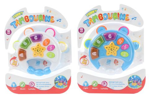 Dětská bateriová tamburína se světly a zvuky