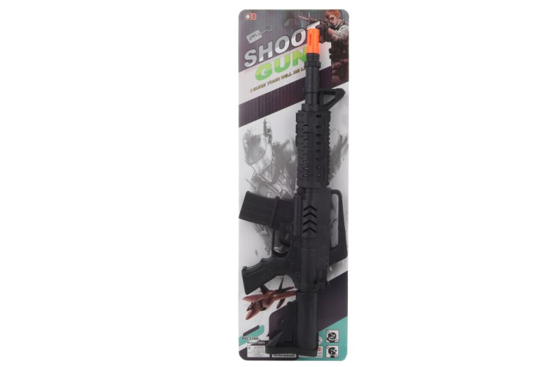 Plastový samopal pro děti – černý, 40 cm