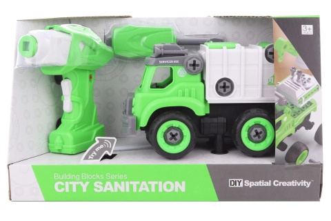 Šroubovací popelářské auto na dálkové ovládání