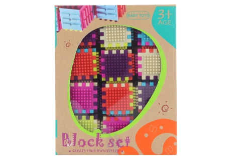 Plastové stavební kostky pro děti 3+ – 24 dílků